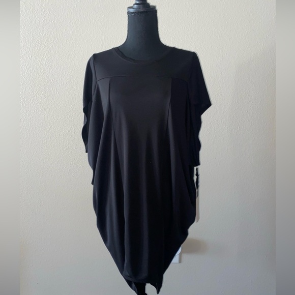 NWT DOO.RI IMPULSE Women’s Dress XS Black Drape Designer City Wedding Guest - Picture 2 of 9